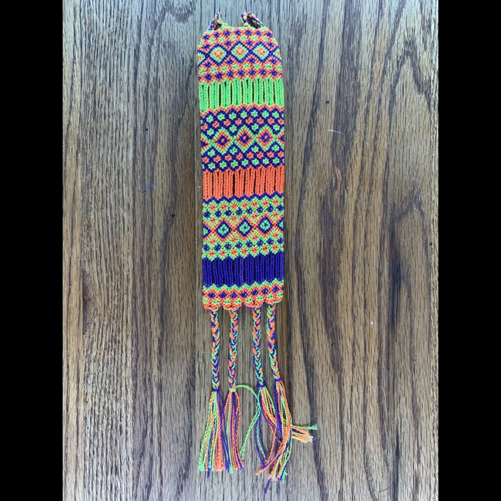 Boho friendship bracelet extra wide